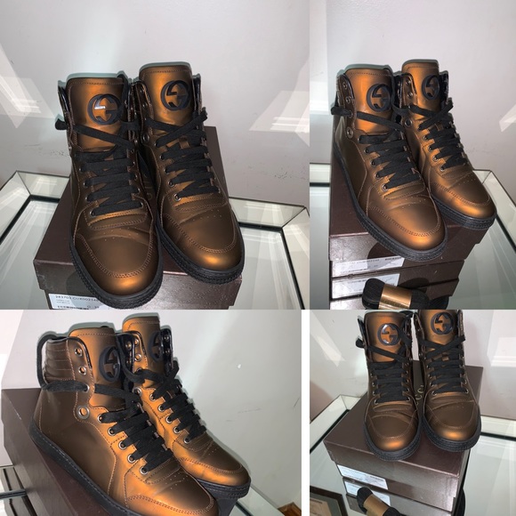 🔥🔥💯Authentic Gucci hight top sneakers 👟 🔥🔥🔥 - Picture 4 of 16